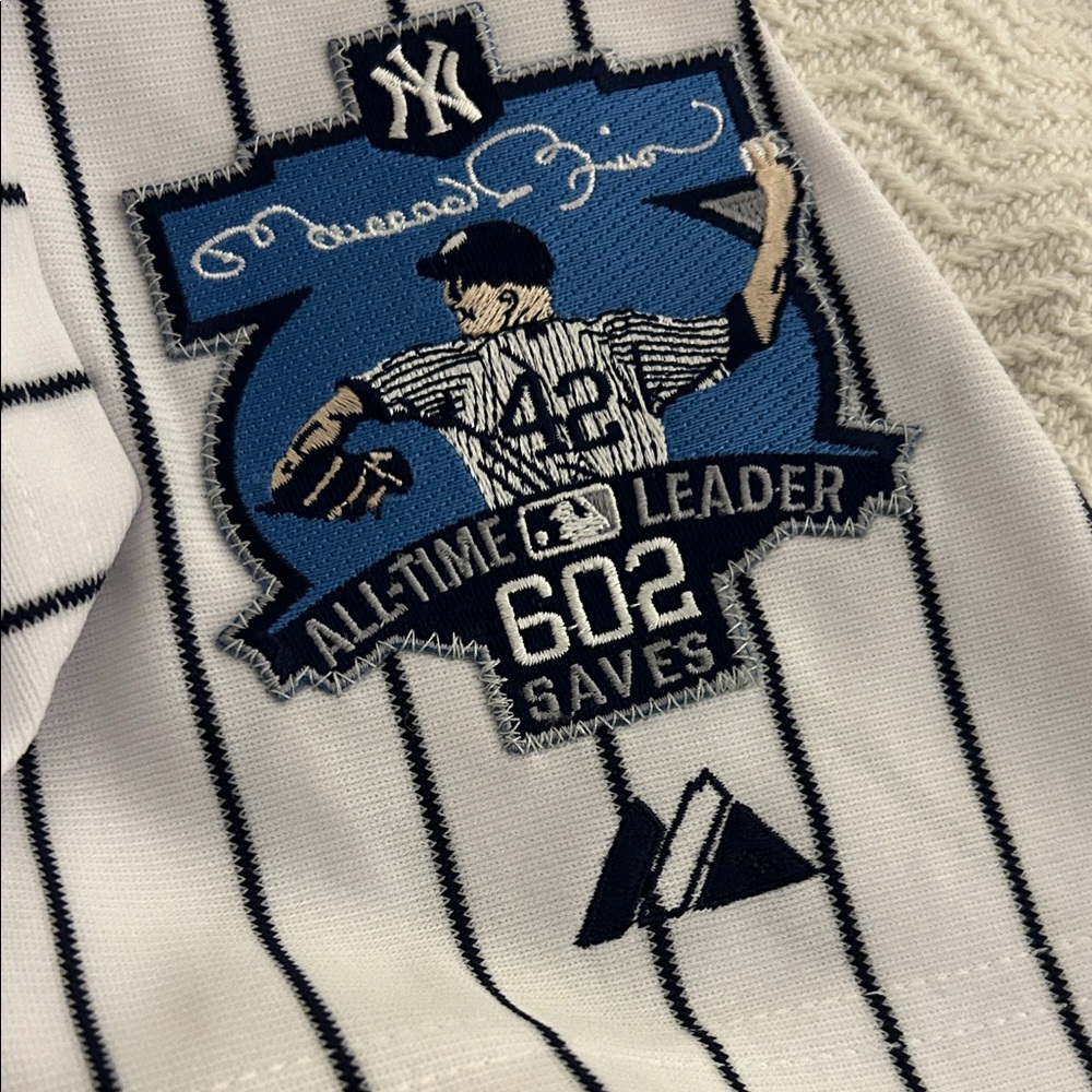 Mitchell & Ness Black and White Striped Jersey
